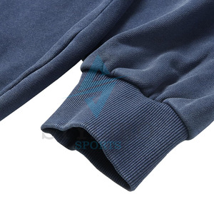 Customizable Vintage Oversized Men's Pullover Hooded Hoodie Solid <b>Thick</b> <b>Fleece</b> High Quality Personalized Logo - Product Image 6
