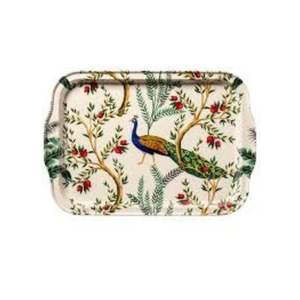 Plateau de service en émail métallique à finition décorative, artisanat de haute qualité pour les tables de la maison, de l'hôtel et du restaurant - Product Image 1