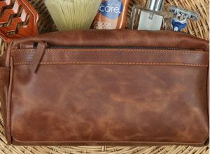 Túi Đựng Đồ Vệ Sinh Cá Nhân Cho Chú Rể, Túi Du Lịch Bằng Da Tùy Chỉnh, Bộ Dụng Cụ Chữ Lồng Dopp - Product Image 2