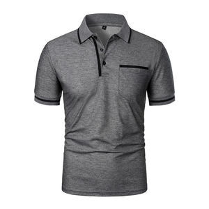 Prix de gros Design personnalisé Polo uni de haute qualité pour hommes Polo décontracté avec logo brodé intelligent - Product Image 4