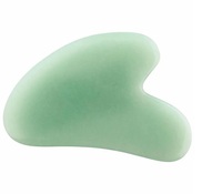 Planche de massage Gua Sha en jade vert naturel pour le visage et le corps avec pierre précieuse d'agate et design Feng Shui