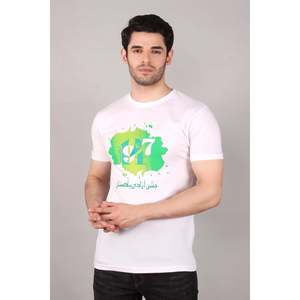Men's 100% Cotton Crew Neck T-Shirt Breathable Oversized Jersey Screen <b>Printed</b> Short Sleeve Pakistan OEM ODM Manufacturer - Product Image 3
