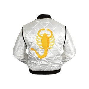 Chaqueta universitaria de satén impermeable para hombre personalizada de calidad superior con chaqueta universitaria de fabricación de retazos bordados - Product Image 2