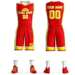 Diseña Tu Propio Uniforme de Baloncesto, Chaleco y Pantalones Cortos de Baloncesto Sublimados Personalizados - Product Image 1