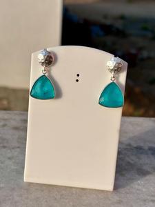 Pariba cristal pierres précieuses 925 boucles d'oreilles en argent Sterling classique et nouveau Design femmes bijoux Pariba cristal bijoux - Product Image 3