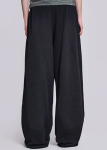 French Terry Baggy Cotton Knit Track Jogger Stacked Sweat pantalones de chándal holgados Hombres acampanados Pierna ancha Mujeres Pantalones de chándal - Product Image 3