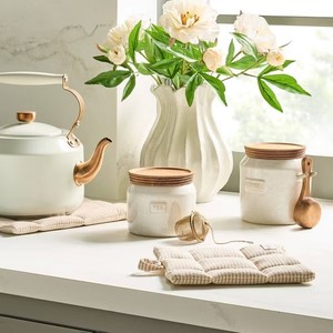 Tarro de Almacenamiento de Cerámica Minimalista con Tapa, Elegante Organizador de Cocina, Contenedor Glaseado Resistente para Té, Café y Azúcar - Product Image 4
