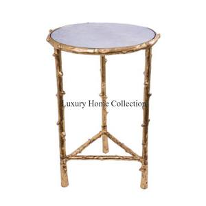 Nouvelle table basse en forme de tambour en métal de grande taille avec abat-jour argenté au design martelé meubles de salon fabriqués à la main ameublement - Product Image 3