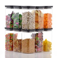 Conteneur de stockage hermétique en plastique de qualité alimentaire de 1100 ml avec bouton poussoir, sans BPA, compatible lave-vaisselle et congélateur, vente en gros pour la cuisine