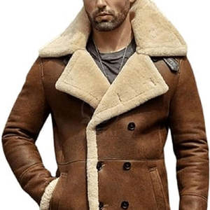 Abrigo Largo de Piel de Oveja para Hombre, Nuevo Estilo de Moda, Cortavientos y Transpirable - Product Image 2