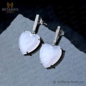 Pave Diamond 14k GoldDiamond Designer Heart <b>Earrings</b> <b>Opal</b> Gemstone 925 Silver <b>Earrings</b> Women's Jewelry Wholesale - Product Image 5