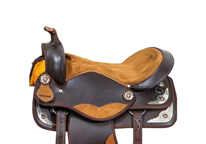 Juego de sillines de barril sintético occidental de calidad superior, tachuela de caballo de carreras inglés, sillín de caballo sintético para carreras de caballos, excelente - Product Image 2