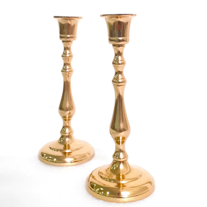 Centres de table décor nouveau Design moderne bougeoir meilleur vendeur décor à la maison en laiton poli bougeoir - Product Image 3