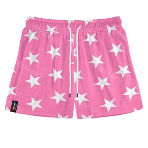 Pantalones cortos deportivos de cintura media para hombre de talla grande personalizados Diseño de malla transpirable Comodidad elástica para talla XS Patrón sublimado informal - Product Image 1