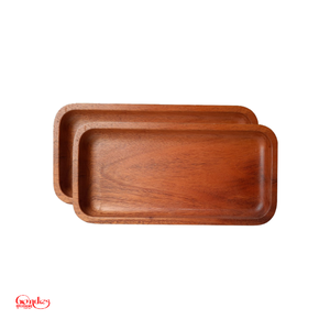 Bandeja de Almacenamiento Minimalista de Madera Pequeña para Alimentos y Bebidas, para Hogar, Hotel, Restaurante, Resort, Spa - Diseño Desmontable, Envío Inmediato - Product Image 1