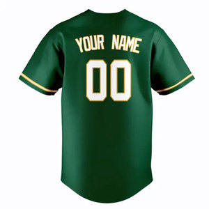 USA Size <b>Baseball</b> Uniform Sweatshirt Heat-Transfer Printed Mesh Breathable Unisex Embroidery Custom Jersey Plus Size Moisture - Product Image 2