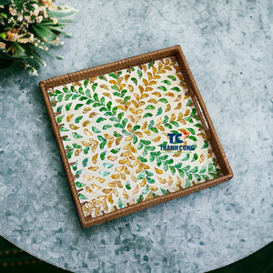 ถาดสำหรับการออกแบบตกแต่งภายในและชุดของขวัญพร้อมสลักทำด้วยมือ - Product Image 2