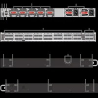 CE8855-32CQ4BQ-B Commutateur de centre de données 32x100GE QSFP28 4x400GE QSFP-DD, 25,6 Tbps, haute performance, pour cloud et IA