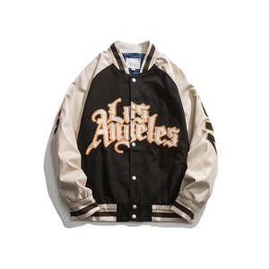 Nouvelle mode de veste universitaire de baseball en molleton de coton personnalisé pour hommes avec tarifs de gros - Product Image 6
