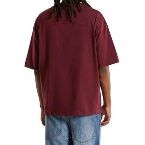 Boxy เสื้อยืดคอตตอนไซส์ใหญ่พิเศษสำหรับผู้ชายพิมพ์ลายแบบลำลองเสื้อยืดเข้ารูปใหญ่พิเศษ250gsm หนา - Product Image 4