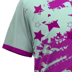 Chemise de maillot de football 100% polyester à motif solide Hauts imprimés à coupe automatisée pour adultes avec logo avant Service OEM disponible - Product Image 4