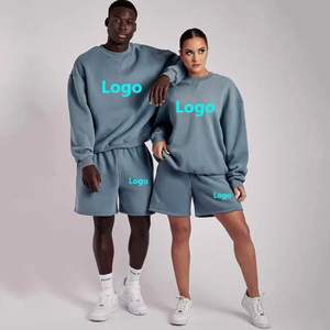 Survêtement pour homme en coton 100% personnalisé en gros |   Ensemble de luxe sweat à capuche et short |   Ensemble deux pièces streetwear en marque propre OEM - Product Image 6