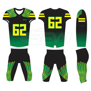 Uniformes de fútbol americano de sarga de aparejos personalizados al por mayor, camisetas de alta calidad para adultos, conjuntos de práctica transpirables para jóvenes - Product Image 6