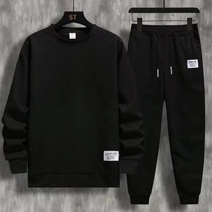 100% coton biologique o-cou survêtements personnalisés respirants en gros survêtements de haute qualité décontracté 2 pièces ensemble - Product Image 6