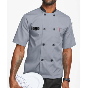 Uniforme de restaurante y bar de doble botonadura de fabricante profesional superventas, uniformes de chef hechos de algodón de calidad superior - Product Image 1
