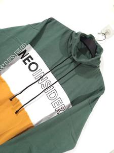 Sweat-shirt à col roulé pour homme en spandex/coton avec logo personnalisé brodé, rayé, uni, teint, écologique, respirant, pull-over - Product Image 3