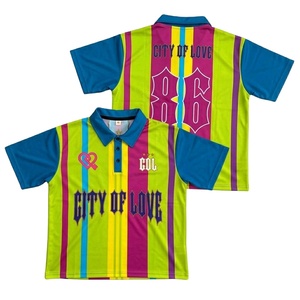 Camiseta de Golf Personalizada a Rayas para Hombre y Mujer, Tejido Transpirable, Cuello en Contraste, Logotipo con Transferencia Térmica, Secado Rápido, 220g - Product Image 2