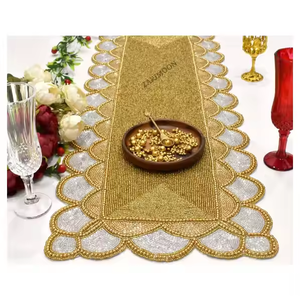 Corredores de cuentas no inoxidables, tendencia bordada, mesa personalizada para el hogar y el jardín, diseños antiguos, manteles individuales, diseño personalizado - Product Image 1