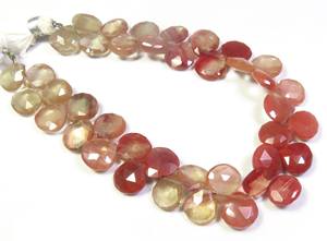 Andesine Labradorite Corte facetado 9-10mm Natural Red Heart Gems Beads 8 \ "Strand of Loose Gemstones Categoría de producto - Product Image 2