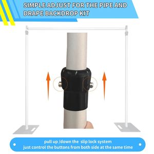 Nhiệm vụ nặng nề ống và treo lên Backdrop Kit Backdrop đứng, có thể điều chỉnh hợp kim nhôm khung nền cho đám cưới, tổ chức sự kiện, Đảng - Product Image 5