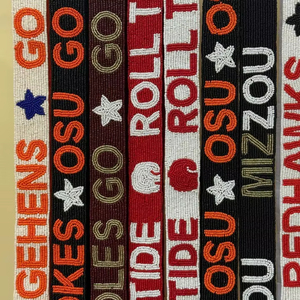 Sangle de sac personnalisée en sequins nickelés pour événements sportifs, bandoulière scintillante pour le stade, 100 % haute qualité, sangle de sac ajustable et étincelante - Product Image 1