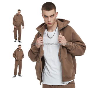 Sudadera con Capucha Personalizada con Logotipo para Hombre, Cierre Frontal, Talla Grande, Felpa de Algodón Grueso de 360 g/m², Sudadera con Capucha y Cierre Ninja - Product Image 2