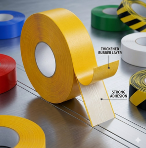 Cinta de Señalización de Piso Resistente al Agua, Cinta de Advertencia de Seguridad Resistente al Desgaste, Cinta Magnética AGV para División de Áreas de Almacén y Fábrica - Product Image 2