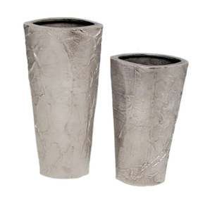 Soporte de aluminio moderno para plantas de interior con jarrón de piso de bajo precio Acabado en níquel áspero Jardín de Casa Material de cobre de acero inoxidable - Product Image 1