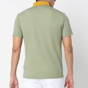 Polos de Jersey de algodón de golf personalizados al por mayor, polos de hombre de talla grande de tejido de punto personalizados - Product Image 4