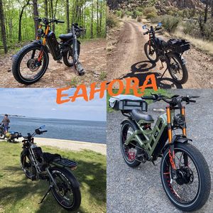 3/2 professionale [2025] 46-50 Mph bici elettrica per adulti, picco 5600W doppio motore Ebike, 60V 80Ah 250 miglia lungo raggio E bici - Product Image 4