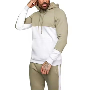 Conjunto de chándal de corte entallado informal más buscado Estampado de color sólido de algodón de secado rápido para la temporada de invierno ¡a la venta! - Product Image 4