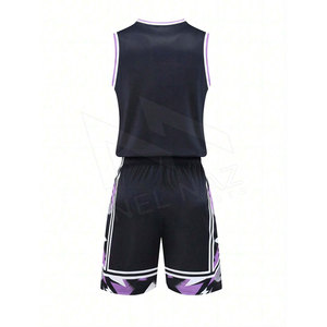 Maillot uniforme de basket-ball respirant et shorts uniformes de conception de sublimation personnalisés bsci, polyester, vêtements de sport - Product Image 4