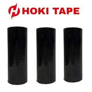 Gran oferta, película de plástico elástica negra de 20cm X 100m, suave a prueba de humedad para moldeo por soplado de alimentos, de larga duración para todas las necesidades de embalaje - Product Image 4