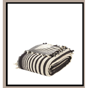 Cubrecama Ligero de Algodón 100% Natural Lavable, Estilo Bohemio a Rayas, 200x320cm para Uso Doméstico - Product Image 4