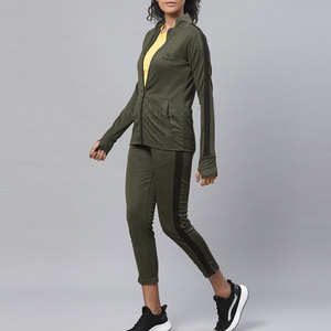 <b>Women's</b> High Quality Lightweight Cotton/Polyester Drawstring Track Suits with Long Sleeves Fashion Active Bottoms - Product Image 4