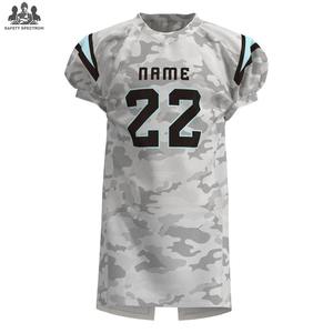 Maillot de football américain de haute qualité, taille plus, manches courtes, respirant, séchage rapide, tissu personnalisable - Product Image 2