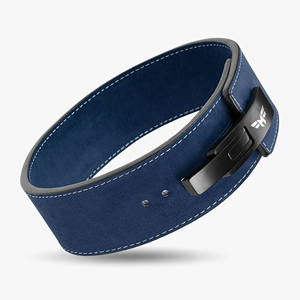 Ceinture d'haltérophilie en cuir pour le soutien du dos des squats de gymnastique Ceinture à boucle à levier pour l'entraînement physique Ceintures d'haltérophilie avec logo personnalisé - Product Image 6