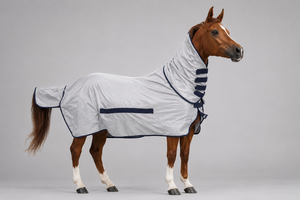 Manta Premium Antimoscas para Caballos con Cuello Completo - Product Image 1