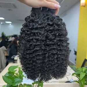 Venta al por mayor para Kinky Curly Large Stock Alta calidad 100% Cabello humano virgen Extremos dibujados dobles para todos los colores de cabello - Product Image 2
