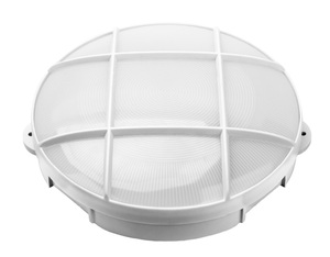 Lampada da parete LED da esterno rotonda Oxalis con griglia 15W 950Lm 6500K IP65 bianca (GSC 200205005) - Product Image 1